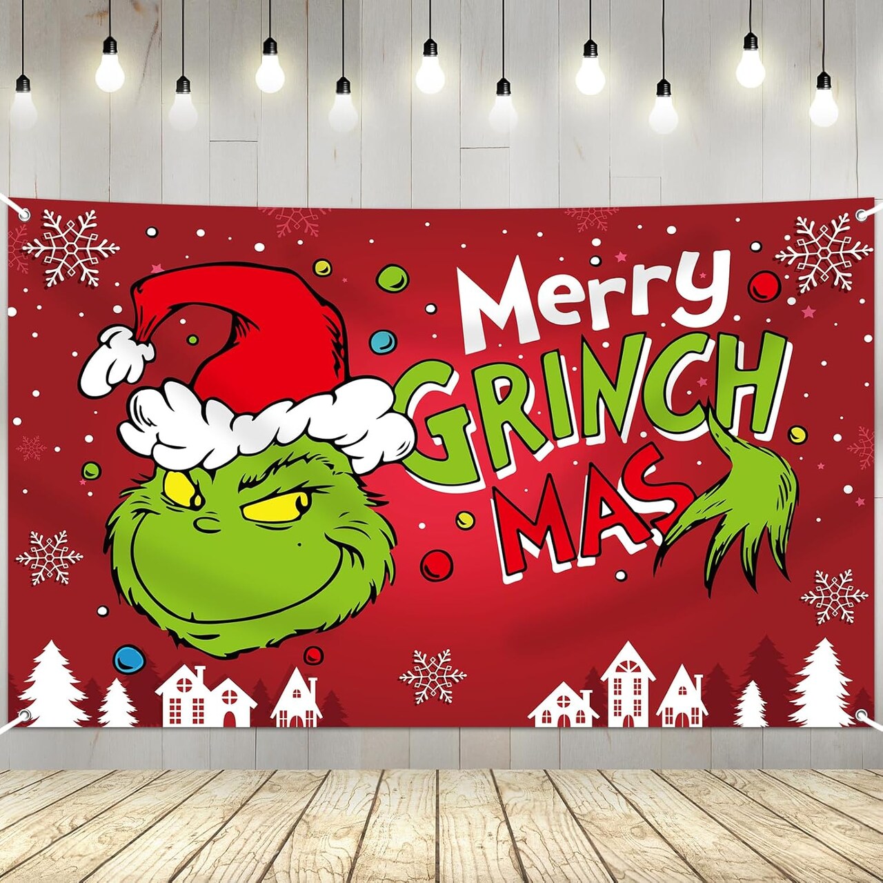 Merry Christmas Banner Backdrop Decoration- 5x3FT (Christmas)